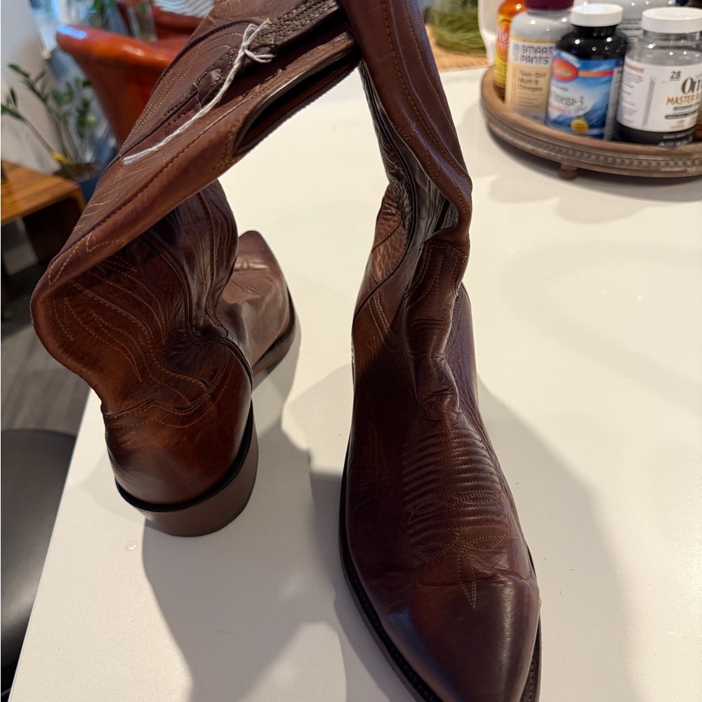 Lucchese 1883 Rich Brown Cowboy Boots